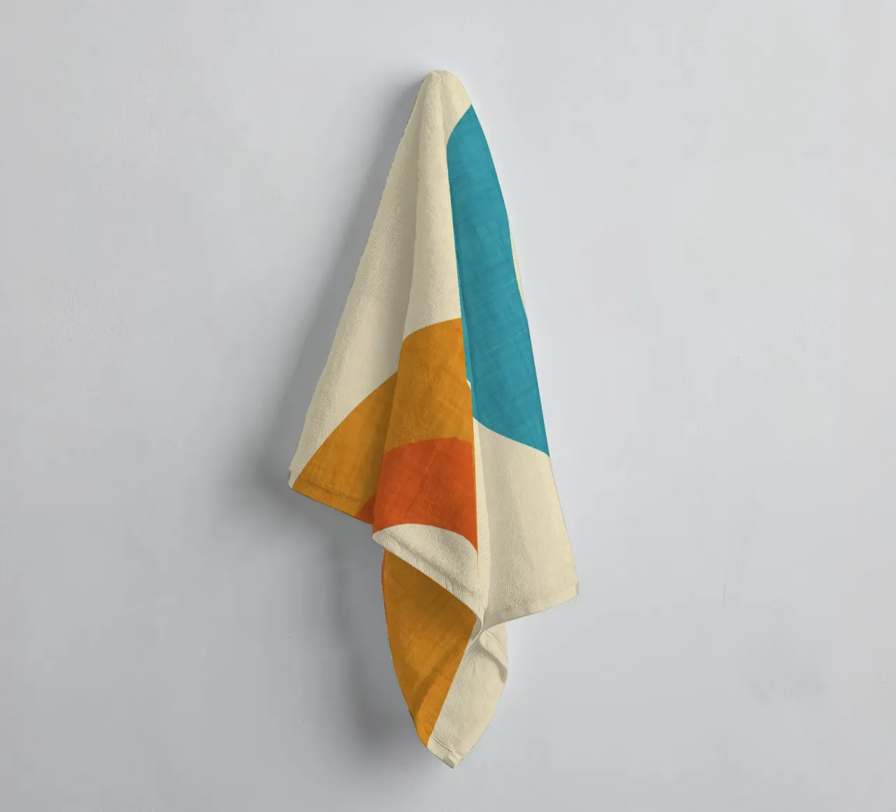 Neu Mid Mod Perlblau Handtuch von susanacosta