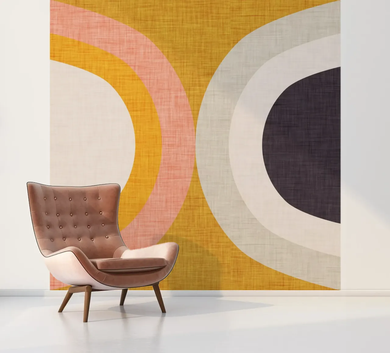 New Mid Mod Yellow photo wallpaper by susanacosta