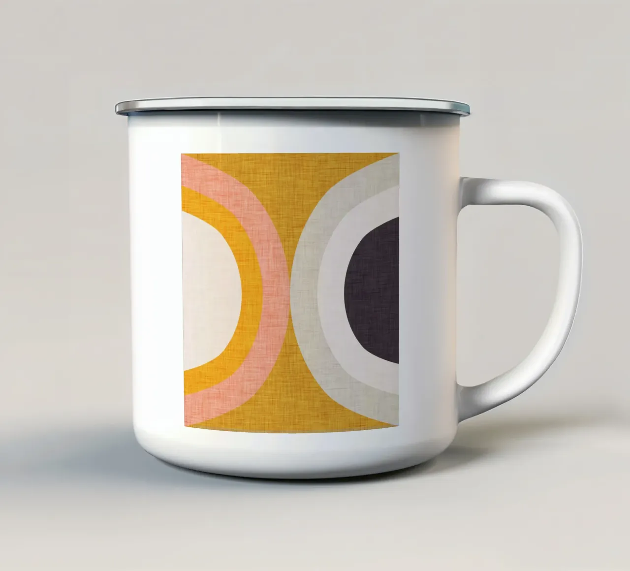 New Mid Mod Yellow tazza in smalto da susanacosta
