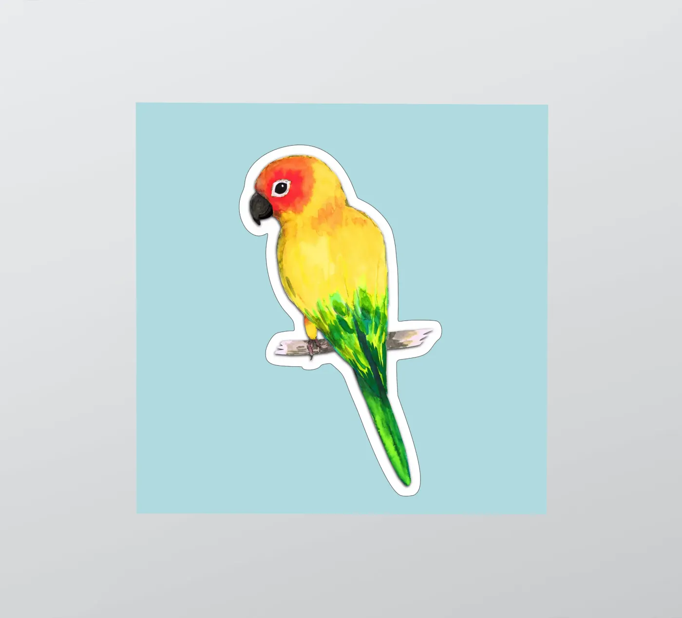 Sun conure sticker by BwiseLizzy