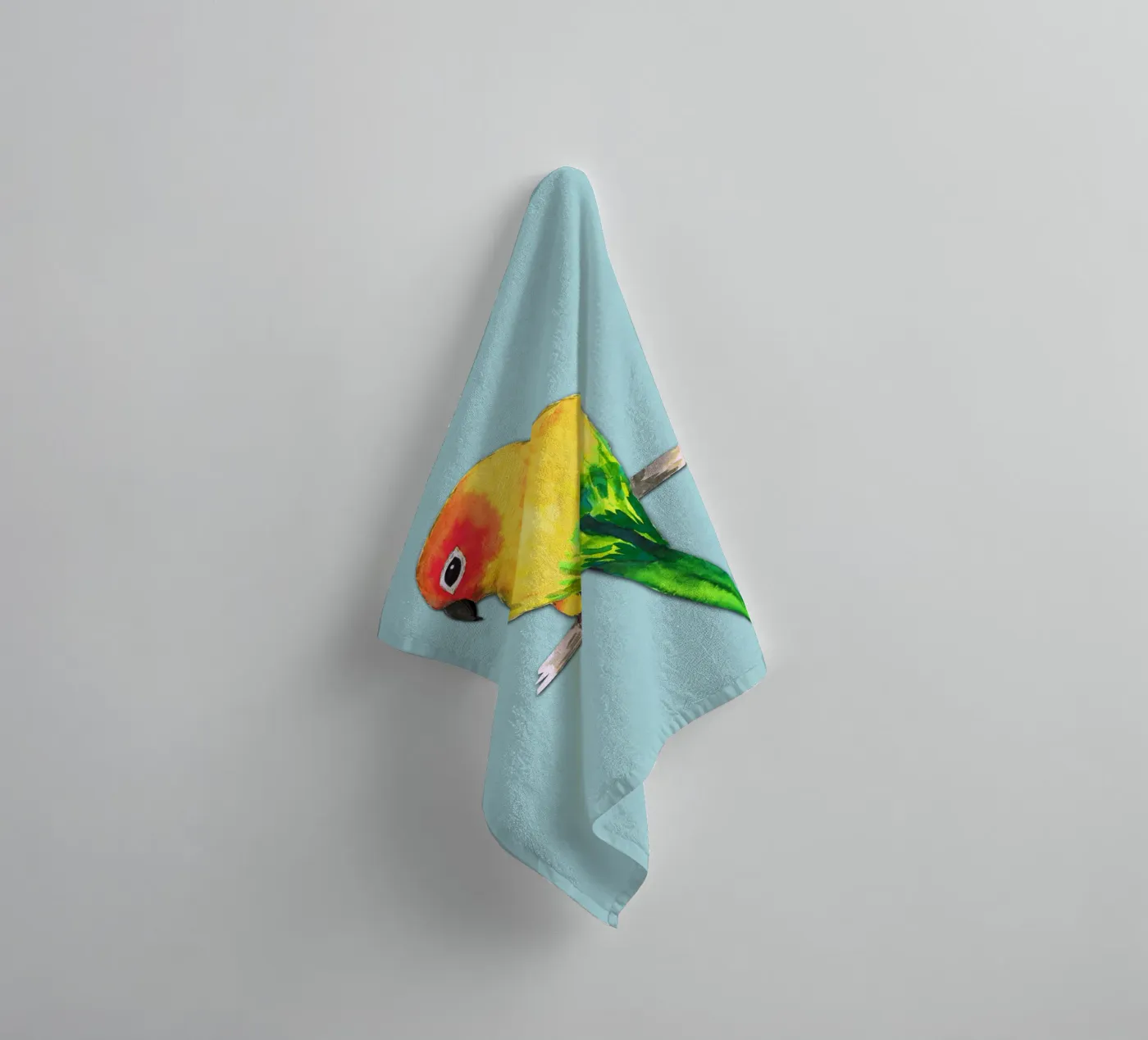 Sun conure badhanddoek van BwiseLizzy
