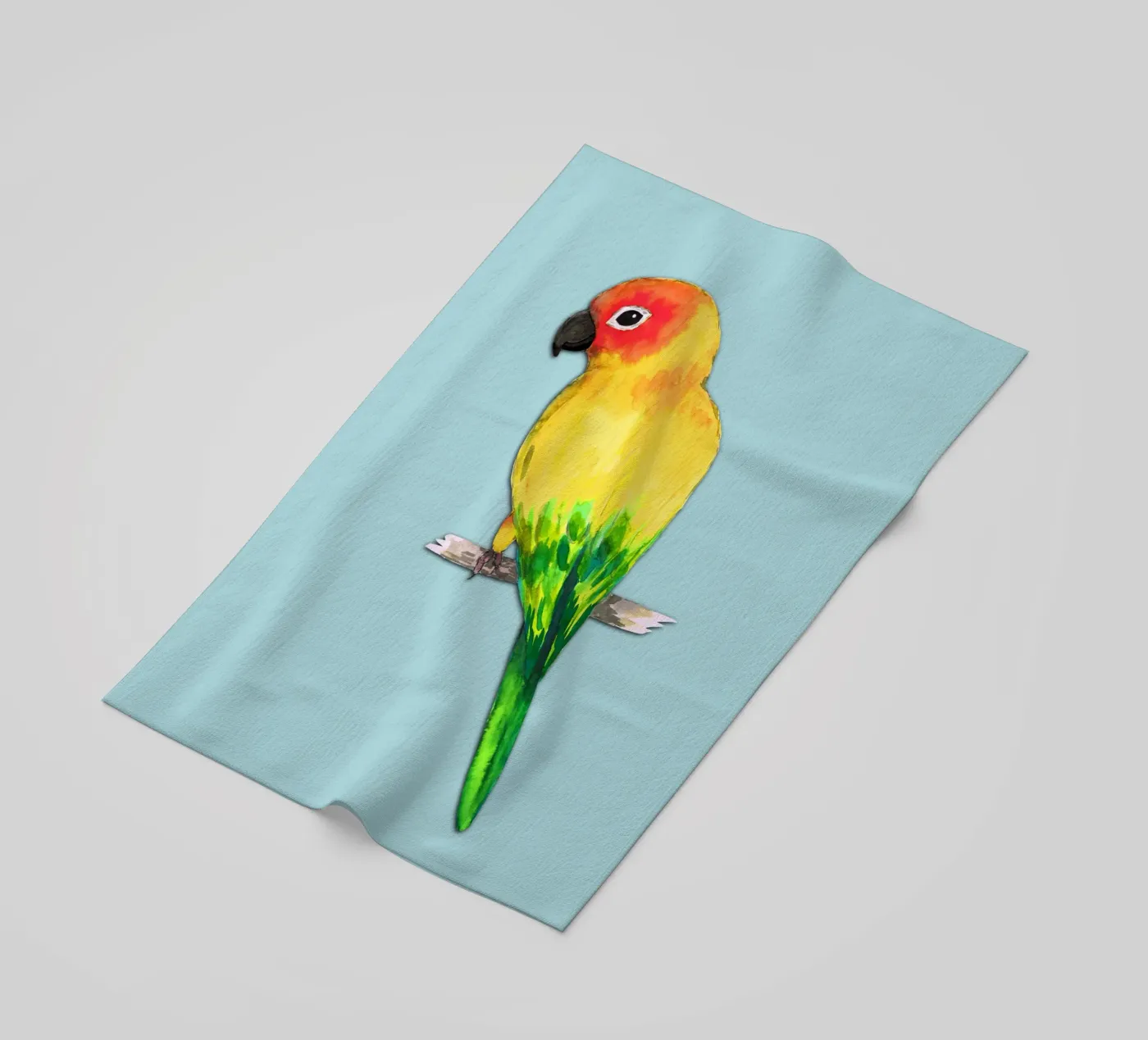 Sonnensittich Strandtuch von BwiseLizzy