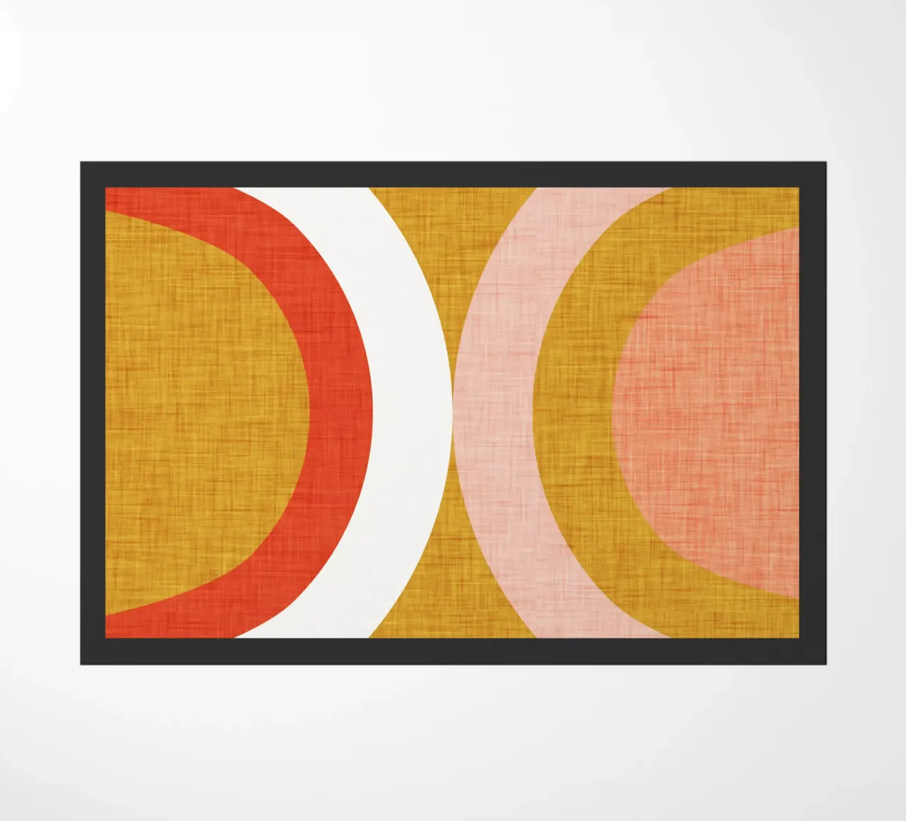 New Mid Mod Mustard doormat by susanacosta