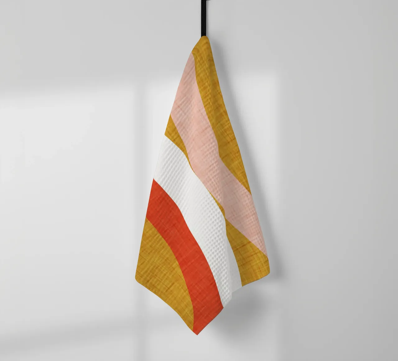 Neu Mid Mod Senf Geschirrtuch von susanacosta
