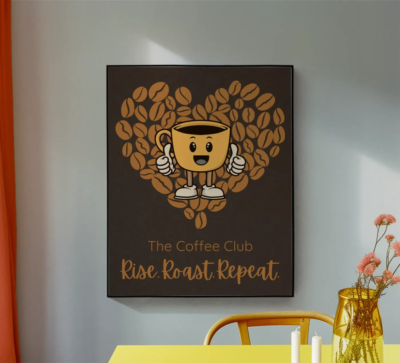 RISE. ROAST. REPEAT. Acryl-Glas von COFFEE CLUB