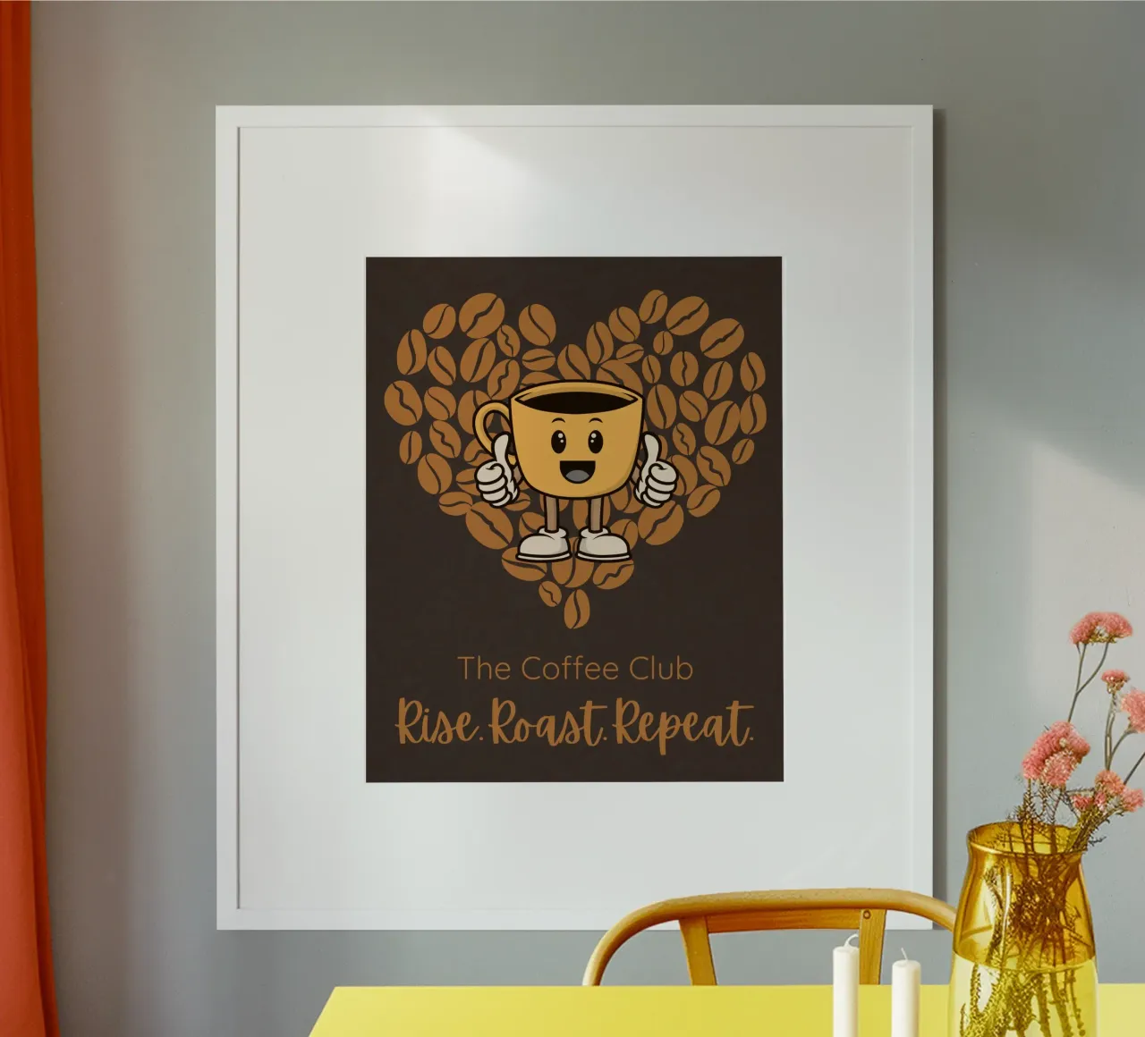 RISE. ROAST. REPEAT. poster da COFFEE CLUB