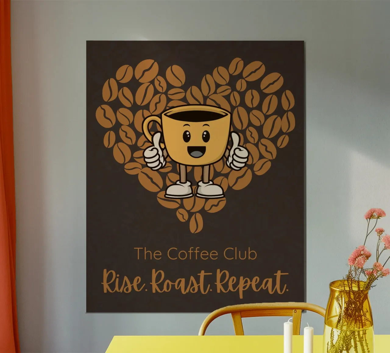 RISE. ROAST. REPEAT. poster da COFFEE CLUB