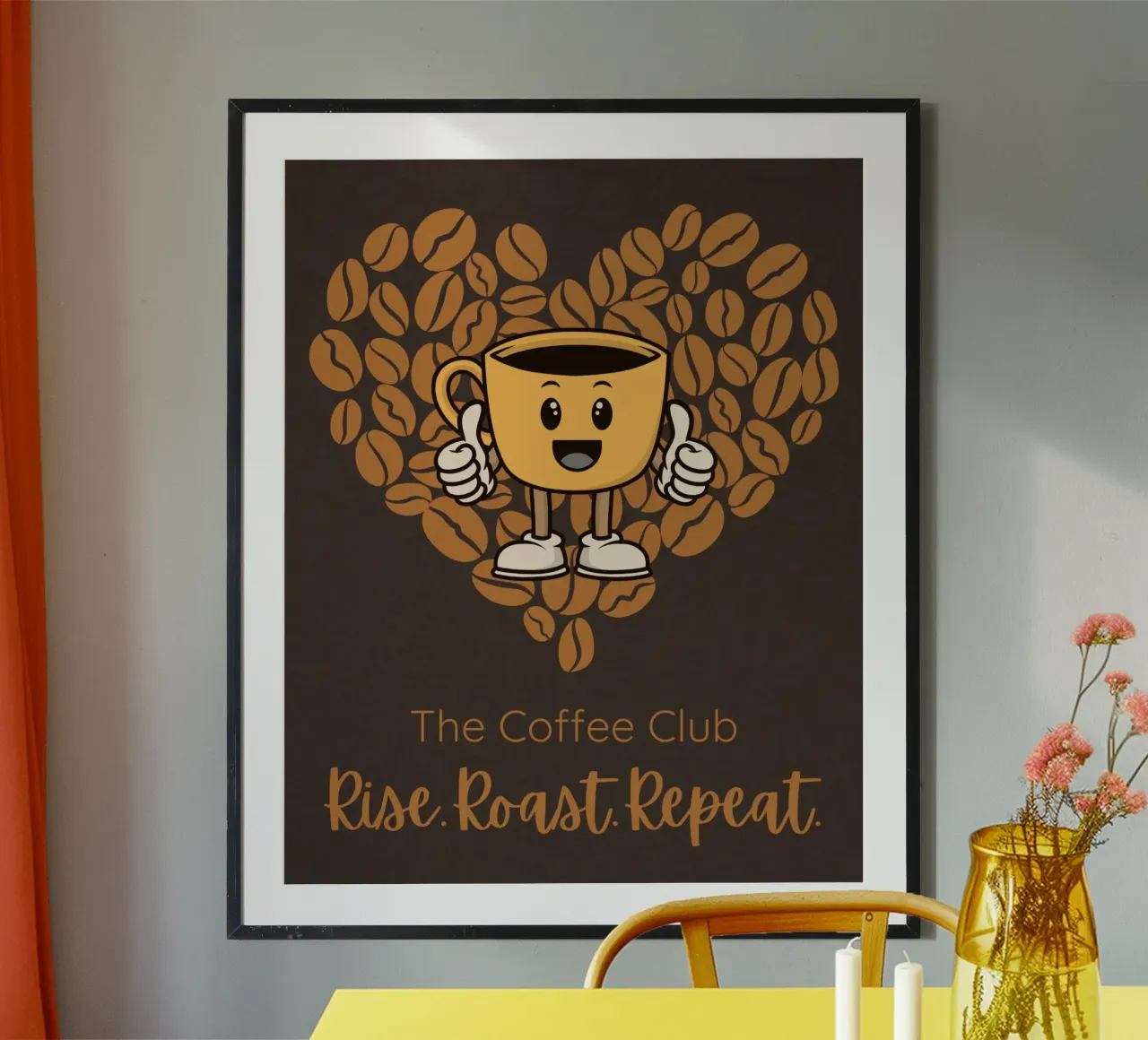 RISE. ROAST. REPEAT. poster da COFFEE CLUB