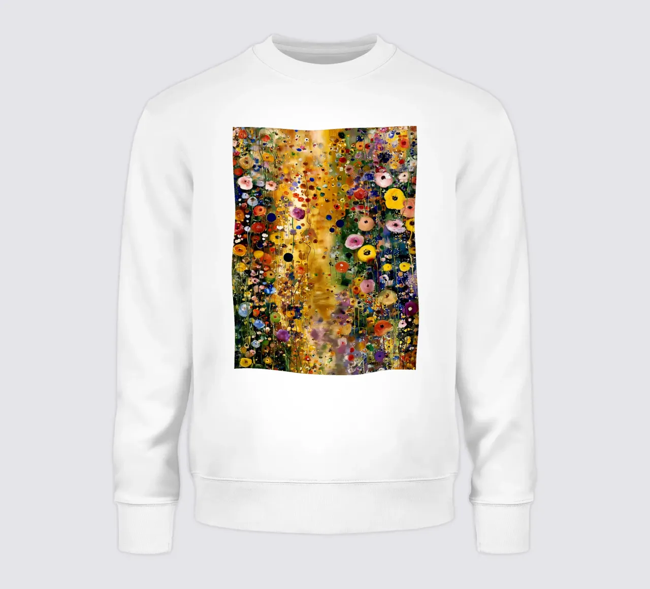 Flowers Abstract A, style Klimt felpa da MATEOart