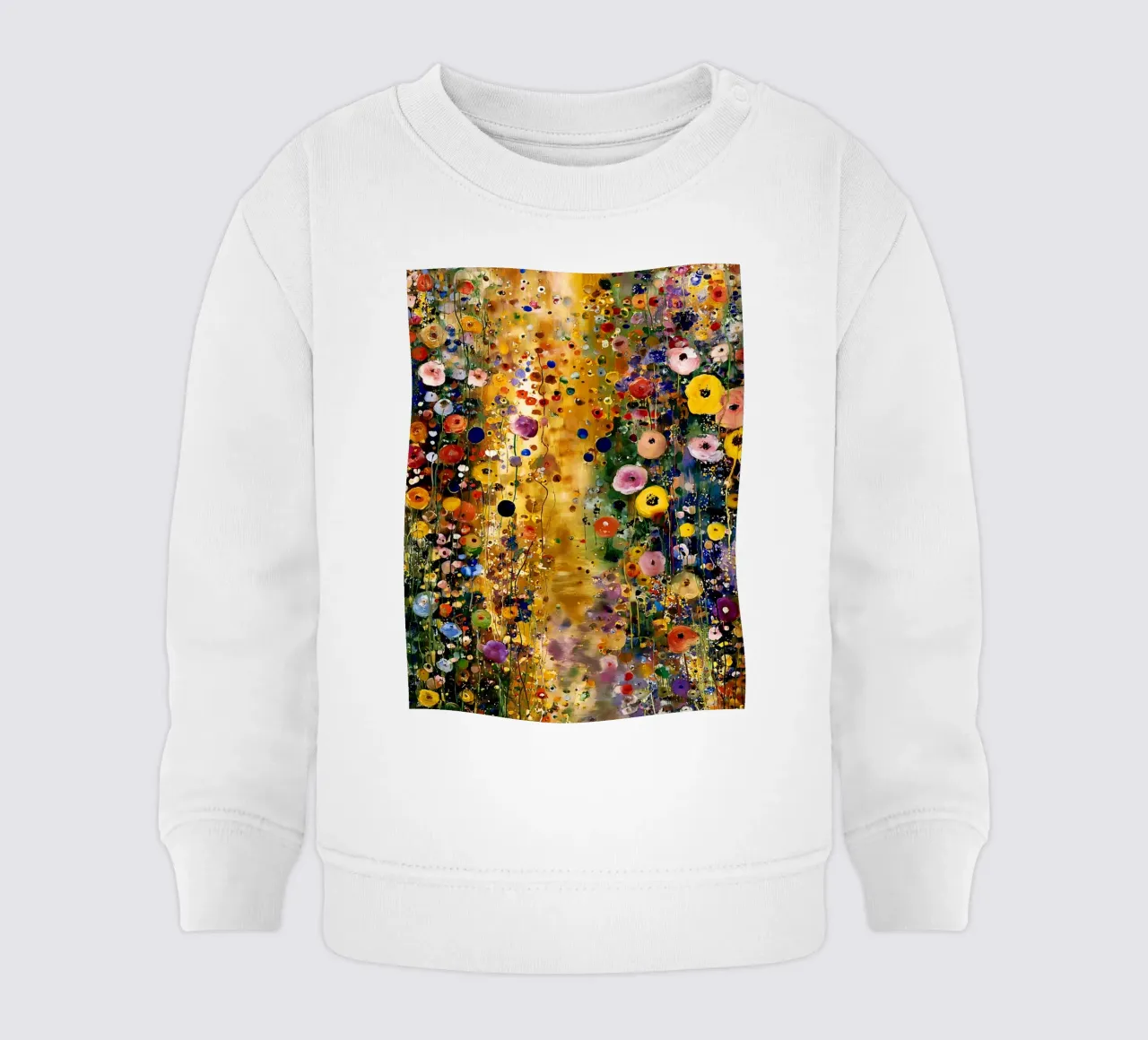 Flowers Abstract A, style Klimt felpa neonato da MATEOart