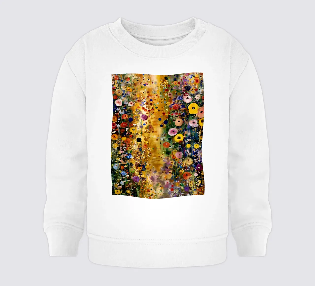 Flowers Abstract A, style Klimt felpa neonato da MATEOart