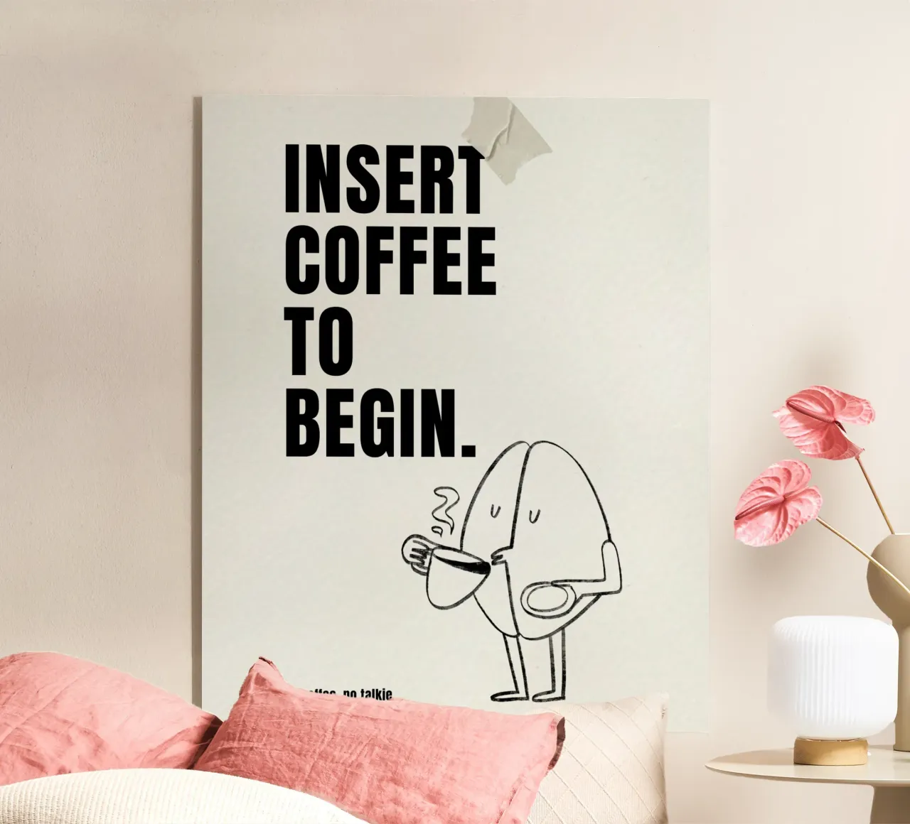 INSERT COFFEE TO BEGIN plexiglass da COFFEE CLUB