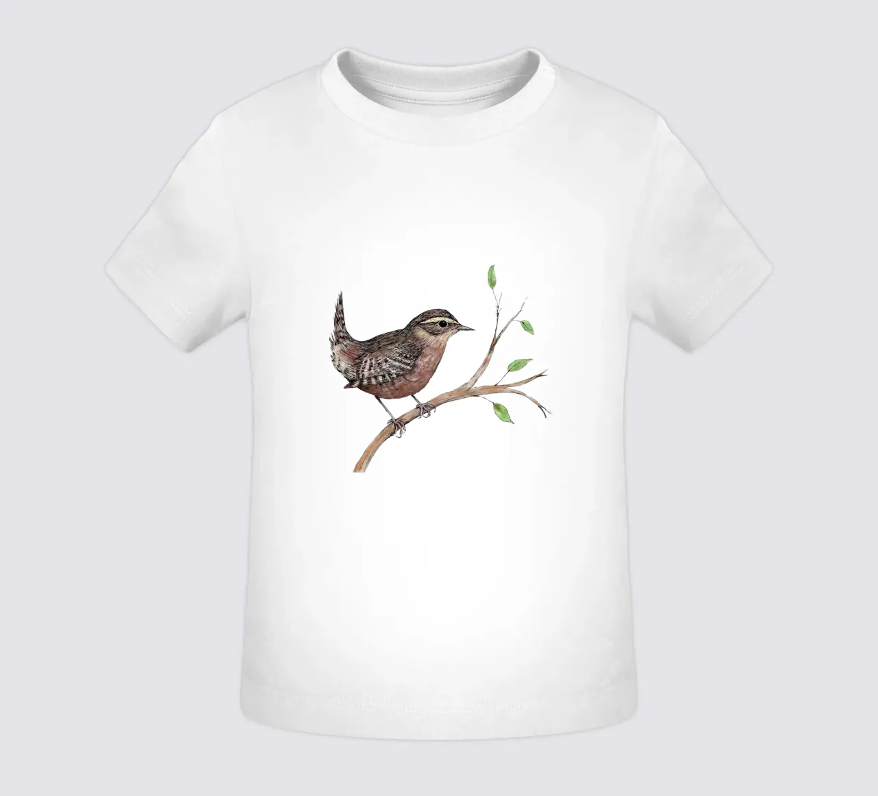Winter wren baby t-shirt by BwiseLizzy