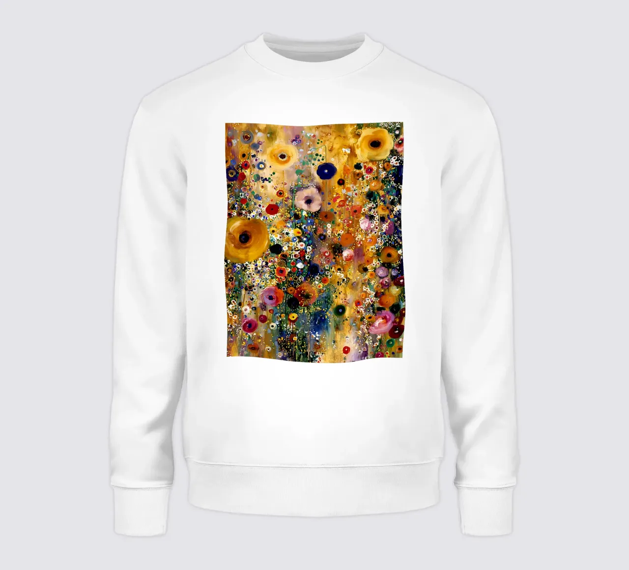 Flowers Abstract B, style Klimt felpa da MATEOart