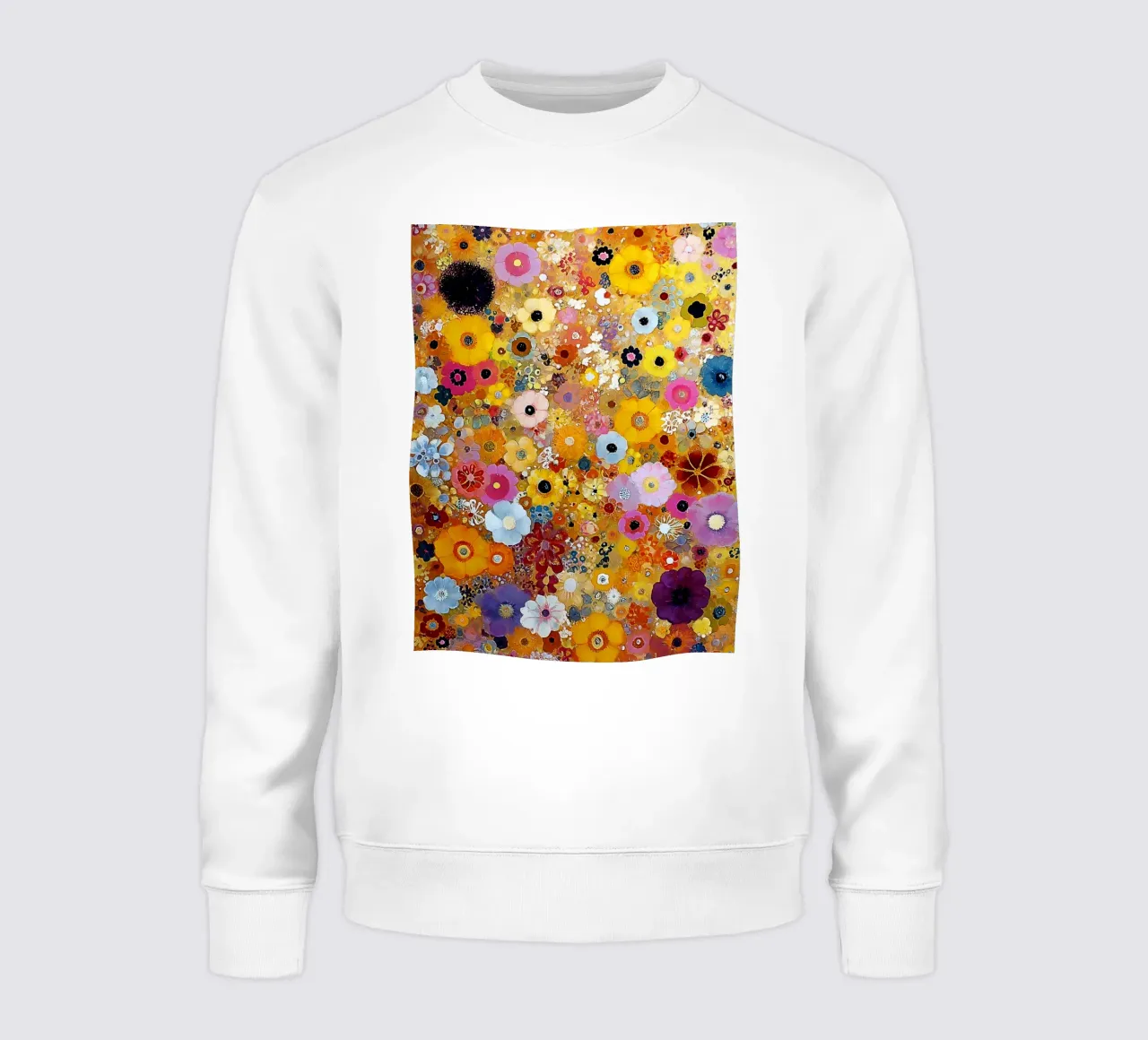 Flowers Abstract C, style Klimt felpa da MATEOart