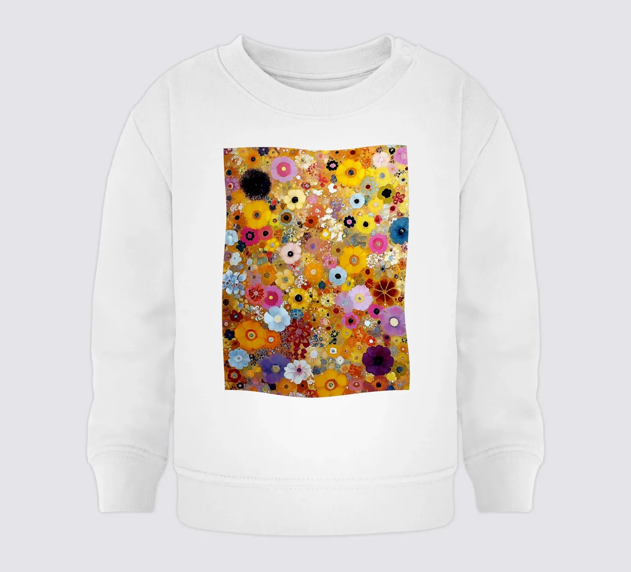 Flowers Abstract C, style Klimt felpa neonato da MATEOart