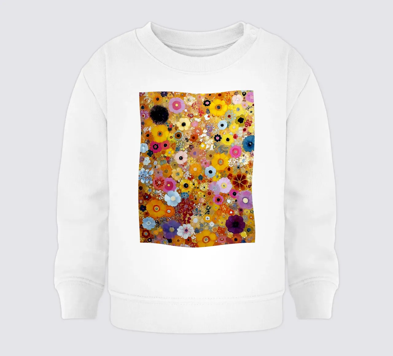 Flowers Abstract C, style Klimt felpa neonato da MATEOart