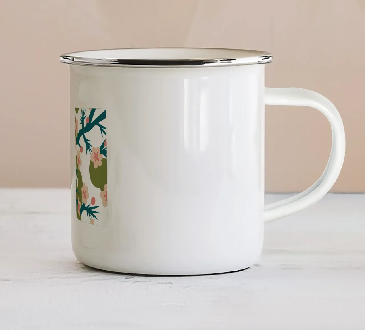 Fiore di sakura tazza in smalto da SPECIAL FLOWER PATTERNS