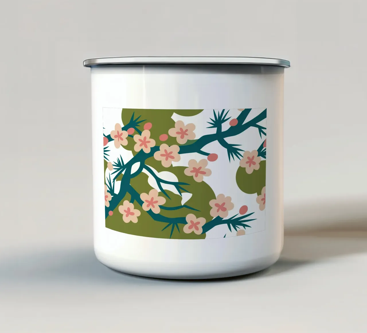 Fiore di sakura tazza in smalto da SPECIAL FLOWER PATTERNS