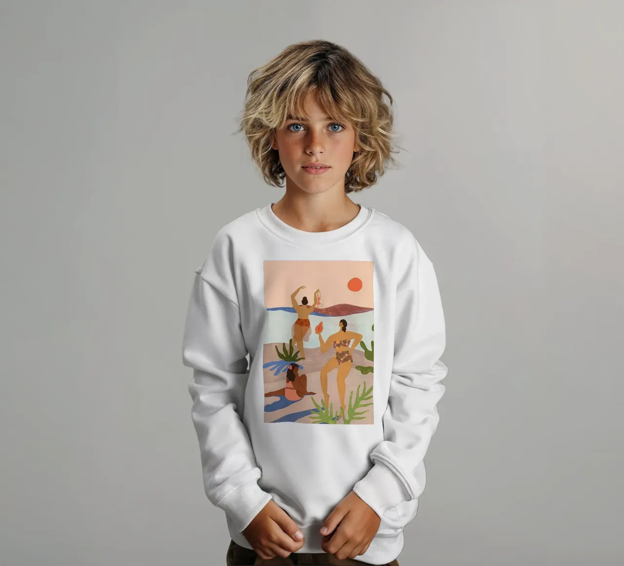 menai sulla spiaggia arty guava felpa bambino da walker shop