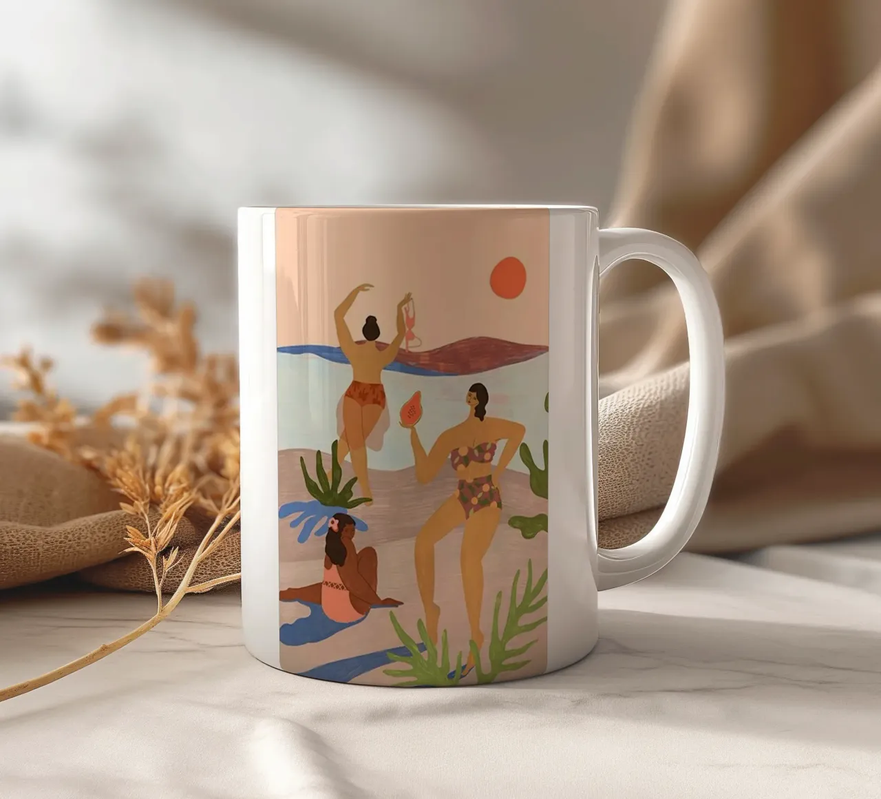 menai sulla spiaggia arty guava tazza in ceramica da walker shop