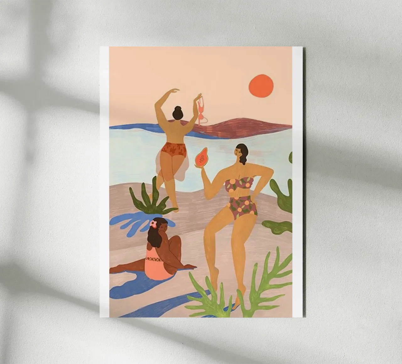 menai sulla spiaggia arty guava alluminio dibond da walker shop