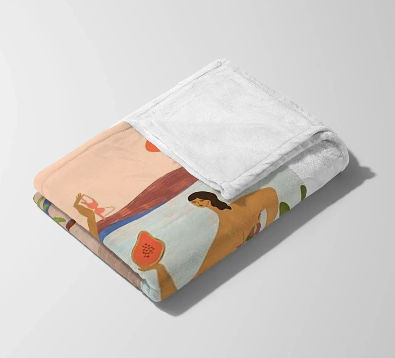 menai sulla spiaggia arty guava coperta in pile da walker shop