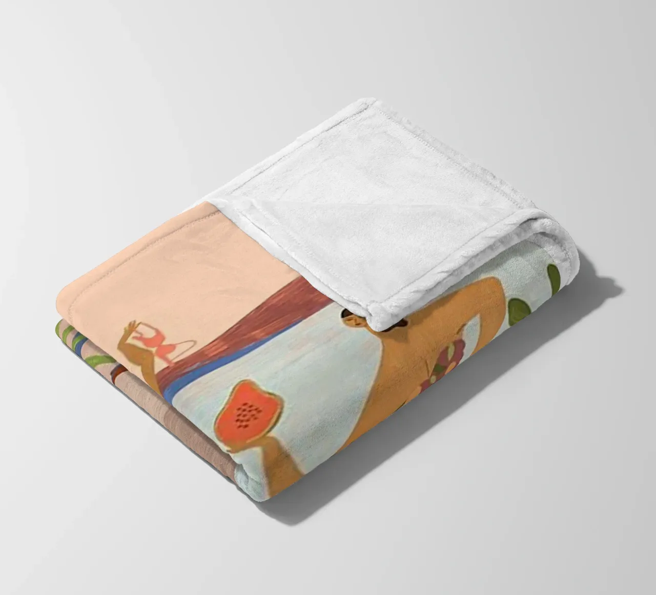 menai sulla spiaggia arty guava coperta in pile da walker shop