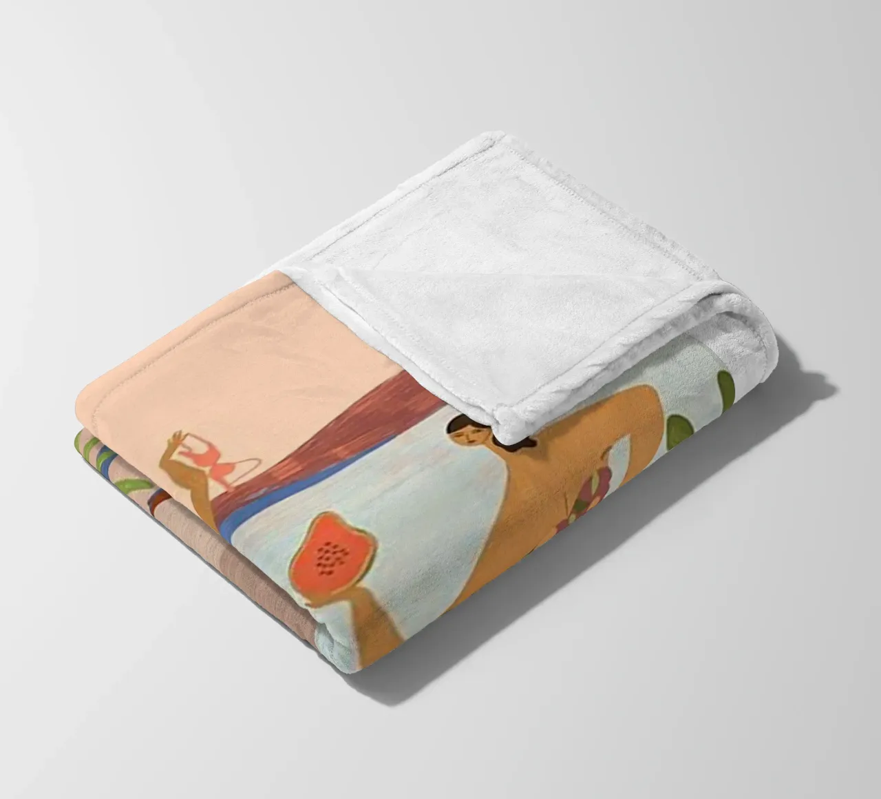 menai sulla spiaggia arty guava coperta in pile da walker shop