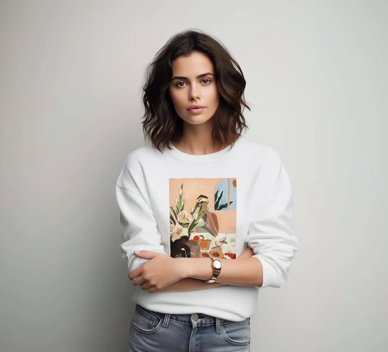 gustare un pasto a tavola arty guava felpa da walker shop