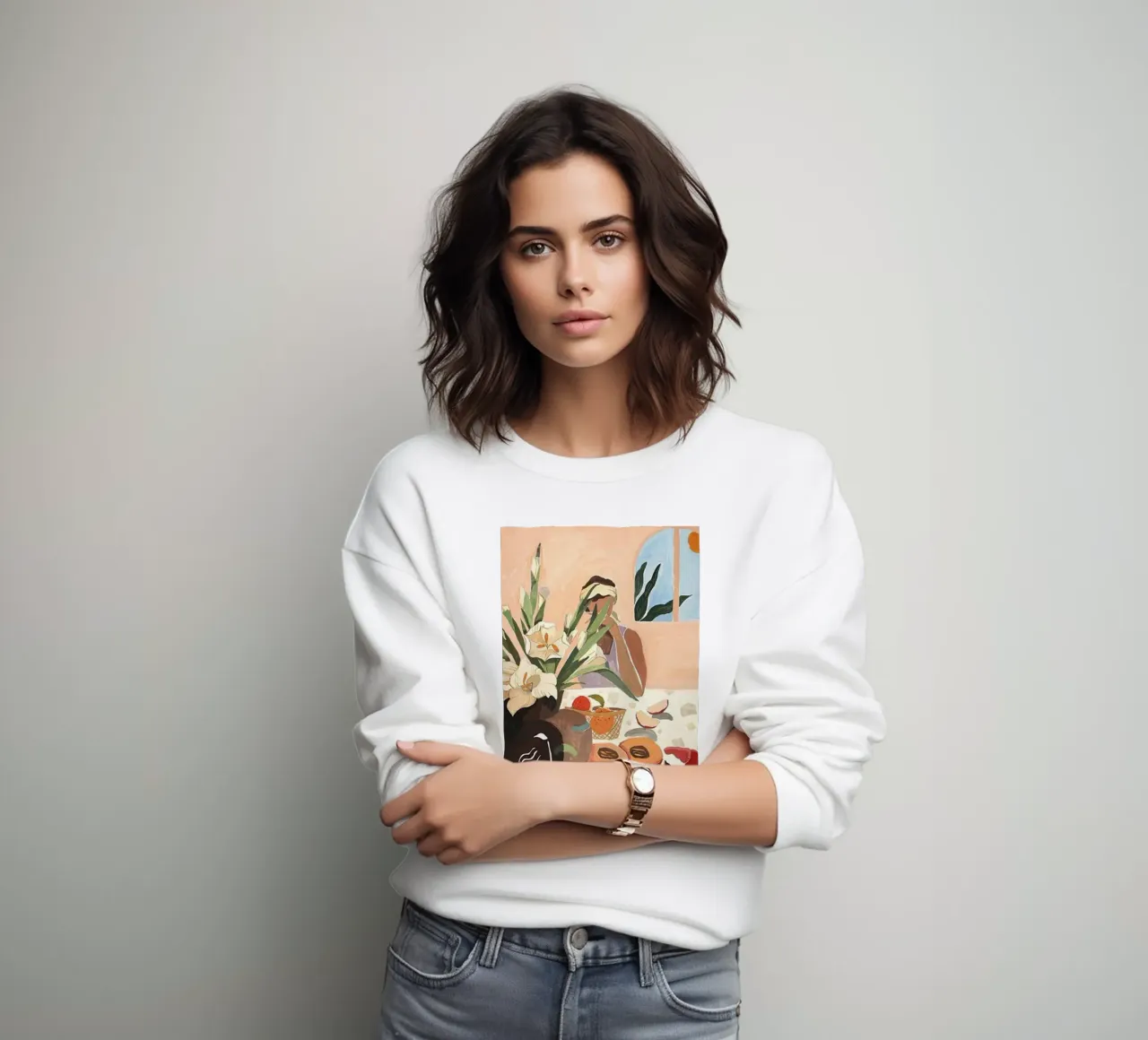 gustare un pasto a tavola arty guava felpa da walker shop