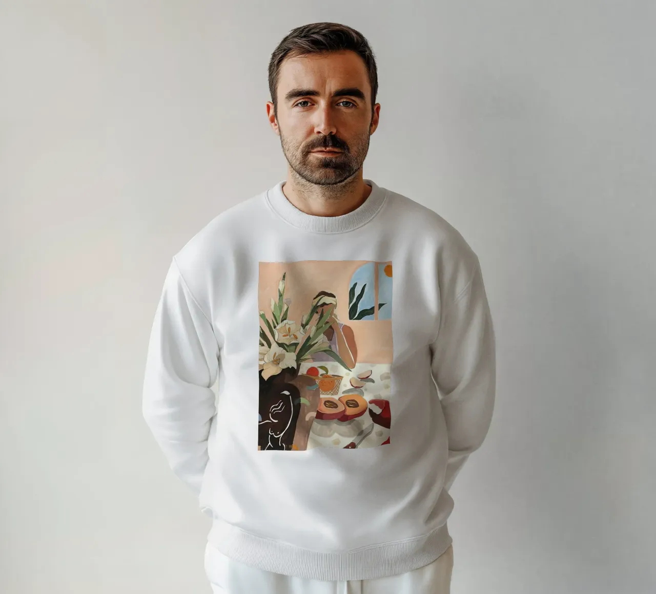 gustare un pasto a tavola arty guava felpa da walker shop