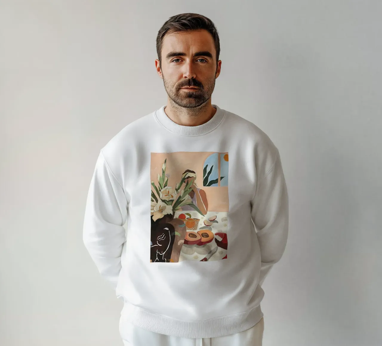 gustare un pasto a tavola arty guava felpa da walker shop