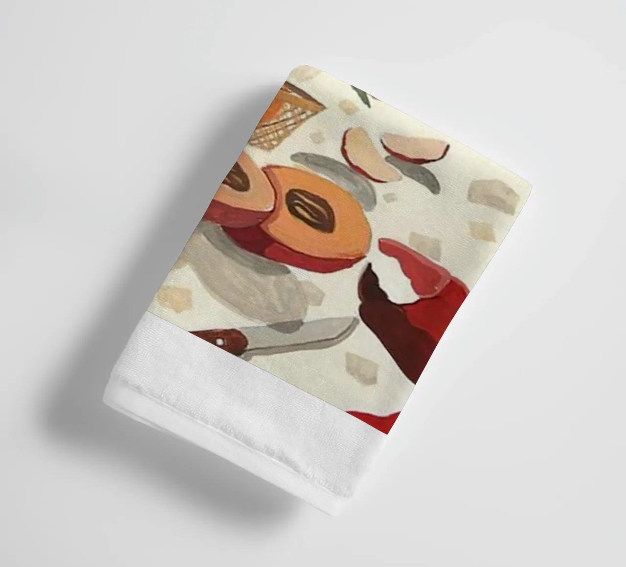 enjoy a meal at the table arty guava towel by walker shop