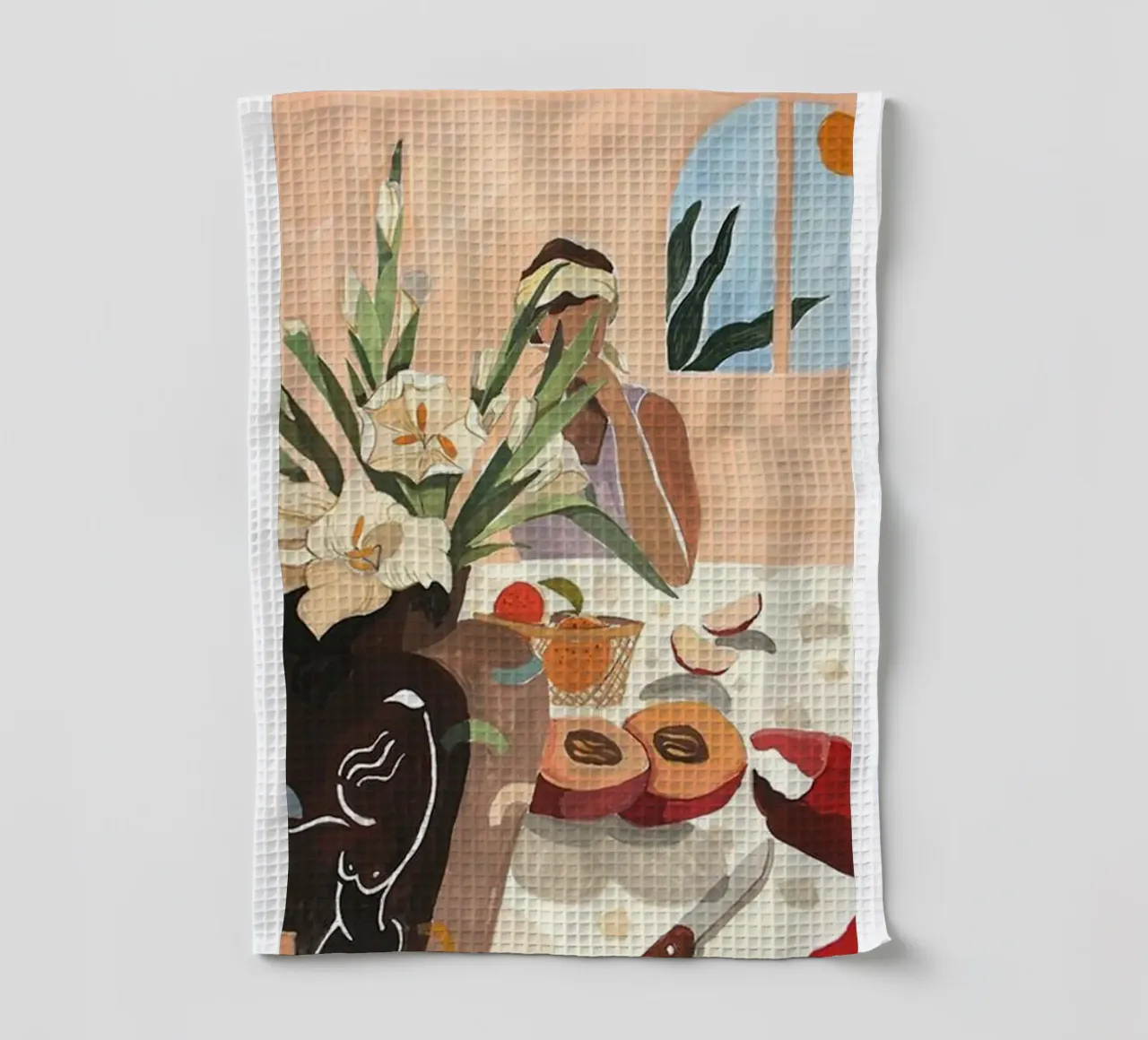 déguster un repas à la table arty guava torchon de walker shop