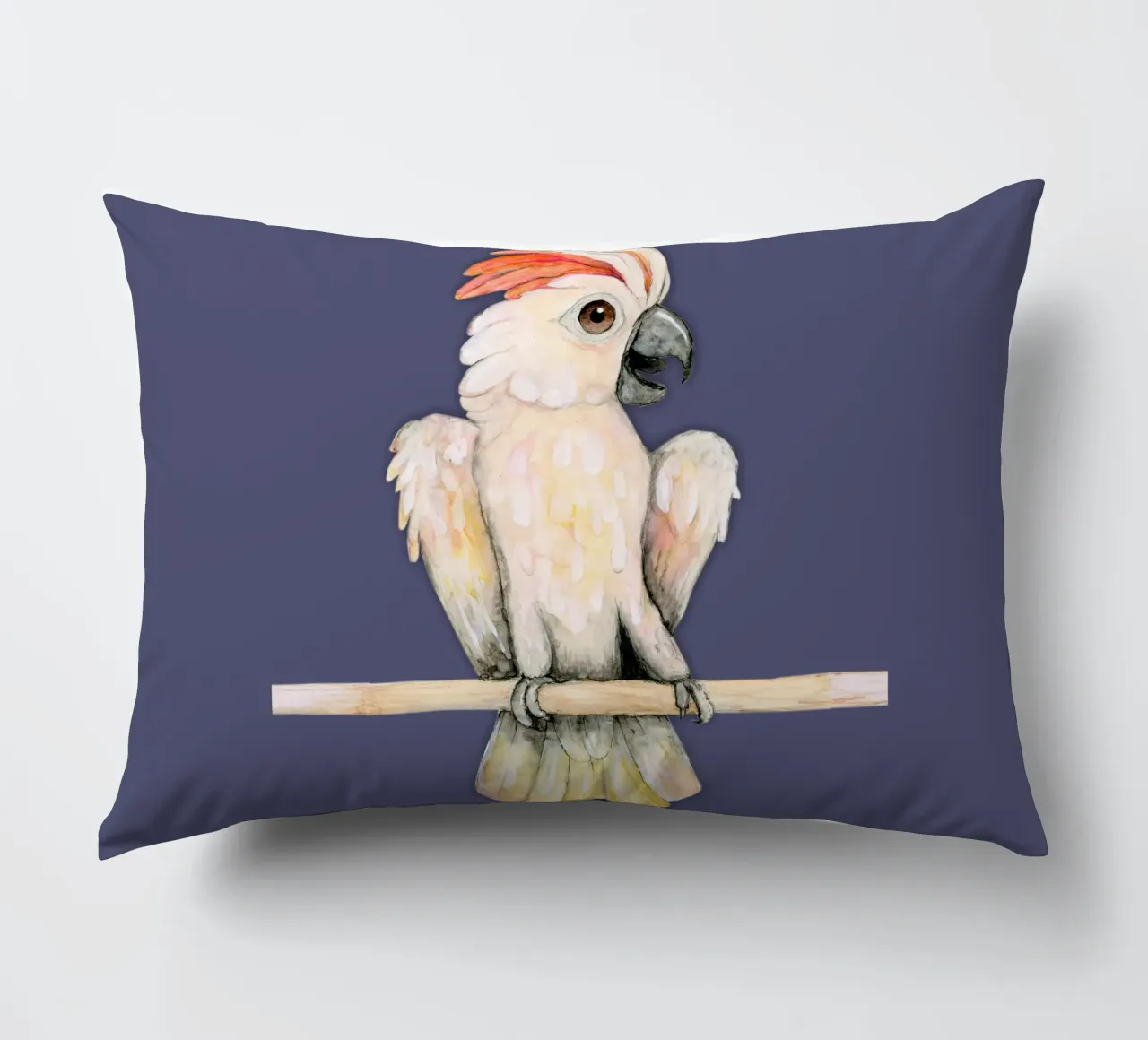 Cacatua a cresta di salmone cuscino da BwiseLizzy