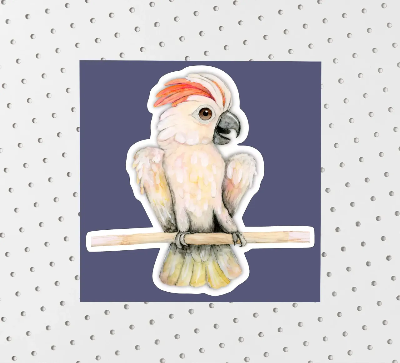 Perlhaubenkakadu Sticker von BwiseLizzy