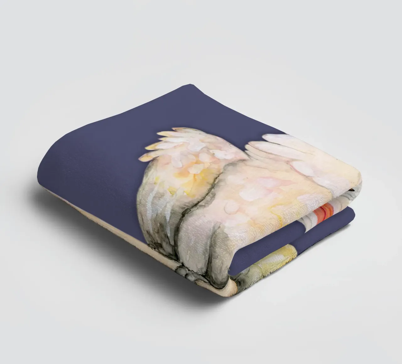 Cacatoès à crête de saumon serviette de bain de BwiseLizzy