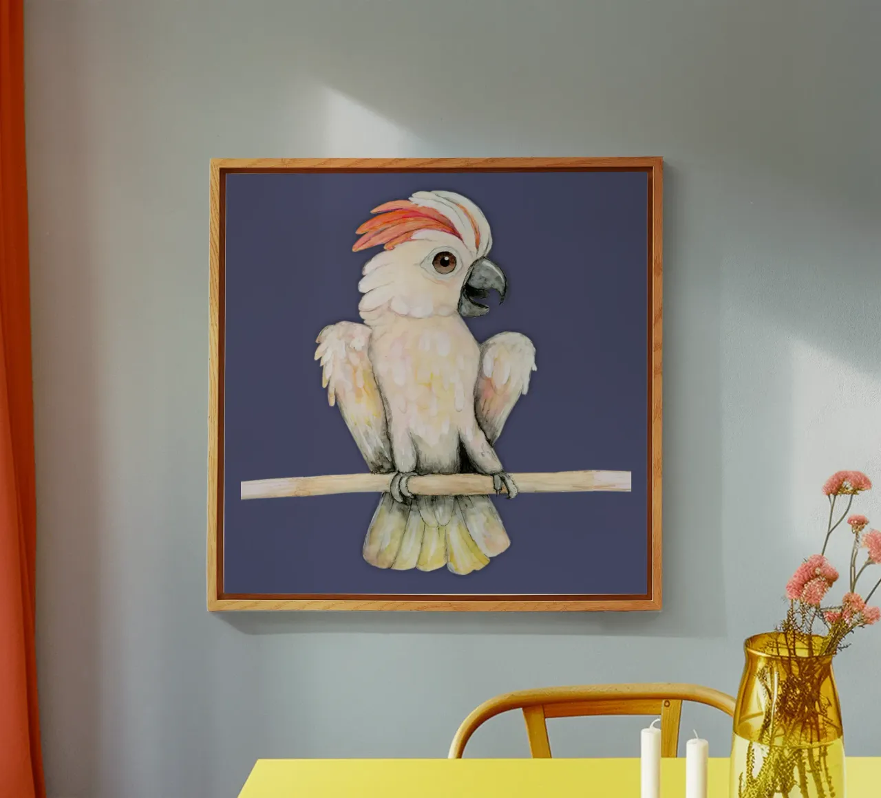 Cacatua a cresta di salmone plexiglass da BwiseLizzy