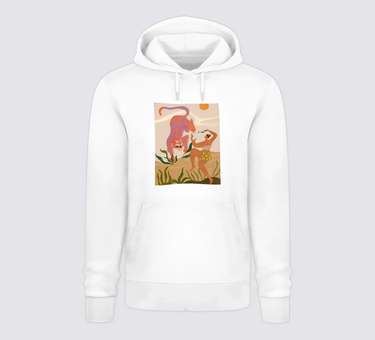 ballare con le tigri arty guava felpa con cappuccio da walker shop