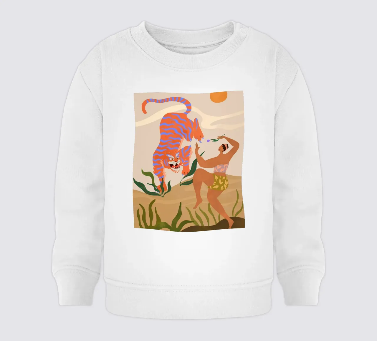 ballare con le tigri arty guava felpa neonato da walker shop