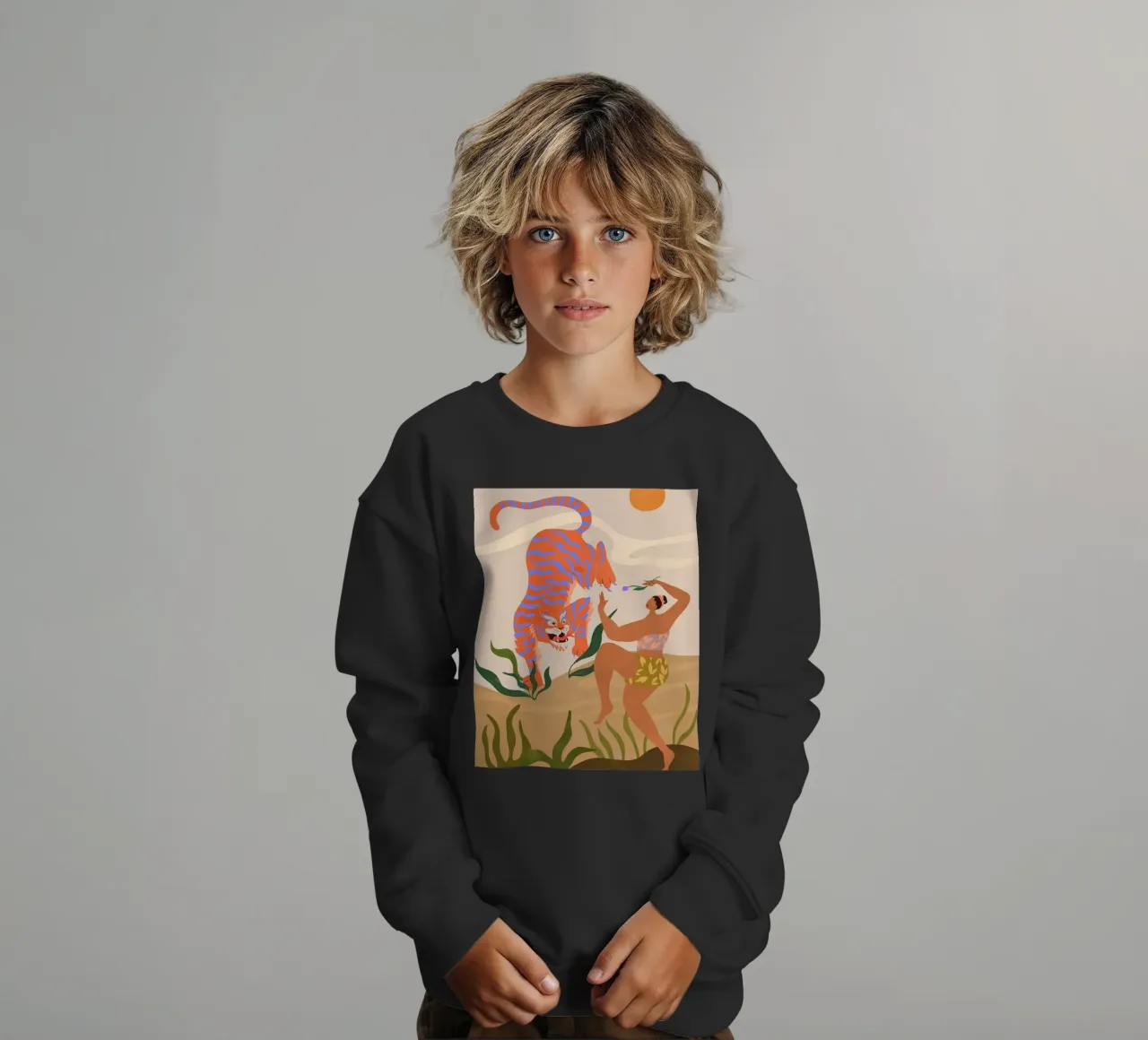 ballare con le tigri arty guava felpa bambino da walker shop