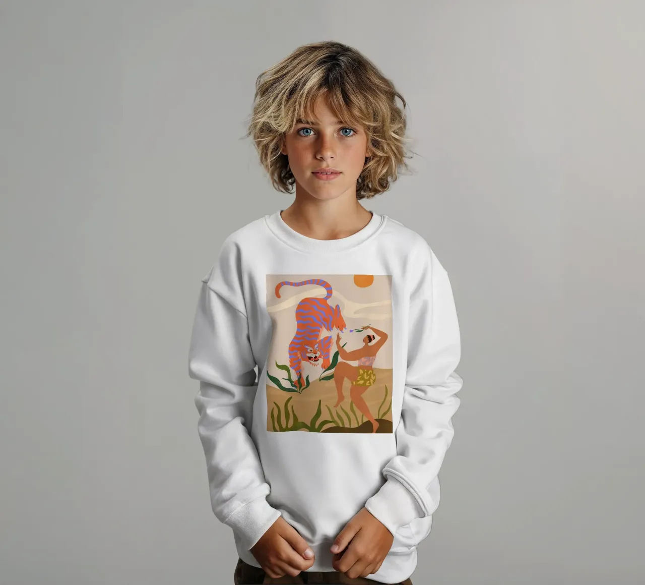 ballare con le tigri arty guava felpa bambino da walker shop