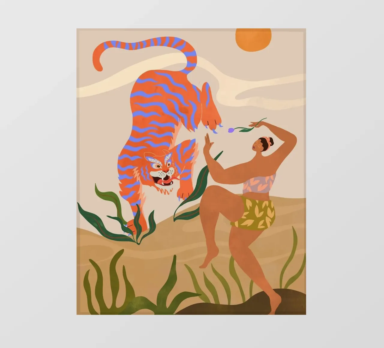 ballare con le tigri arty guava pellicola backlit da walker shop