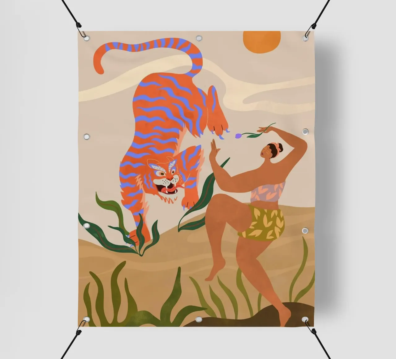 ballare con le tigri arty guava telo in pvc da walker shop