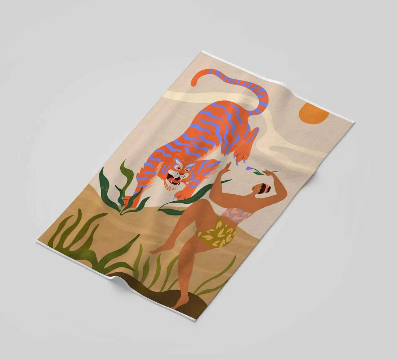 ballare con le tigri arty guava telo mare da walker shop