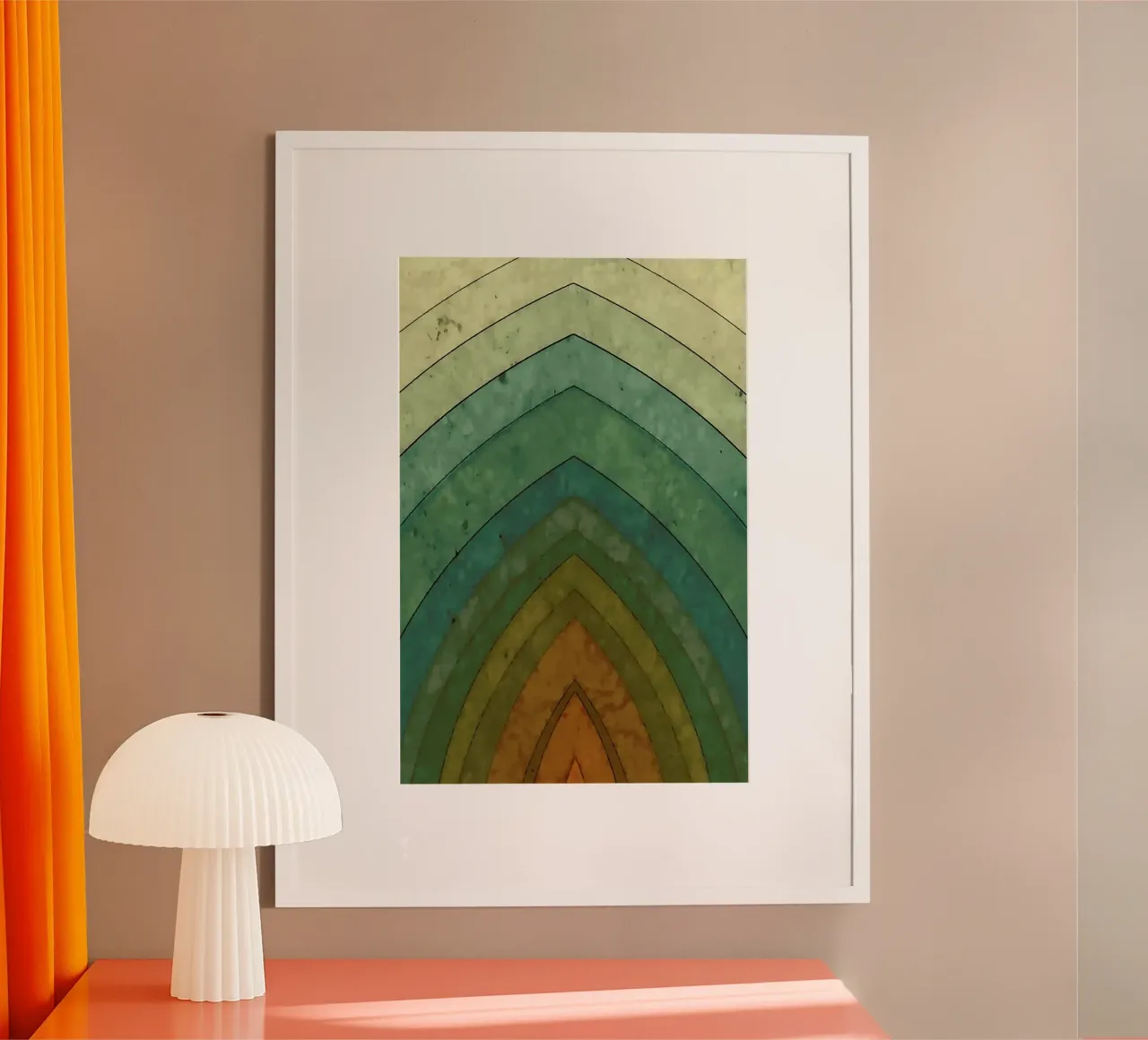Vintage Surf No. 1 poster con telaio in legno da In Full Color