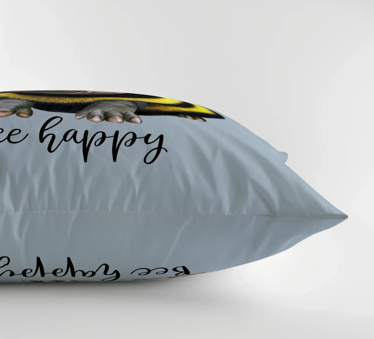 Bee Happy cuscino da Graphit und Farbe