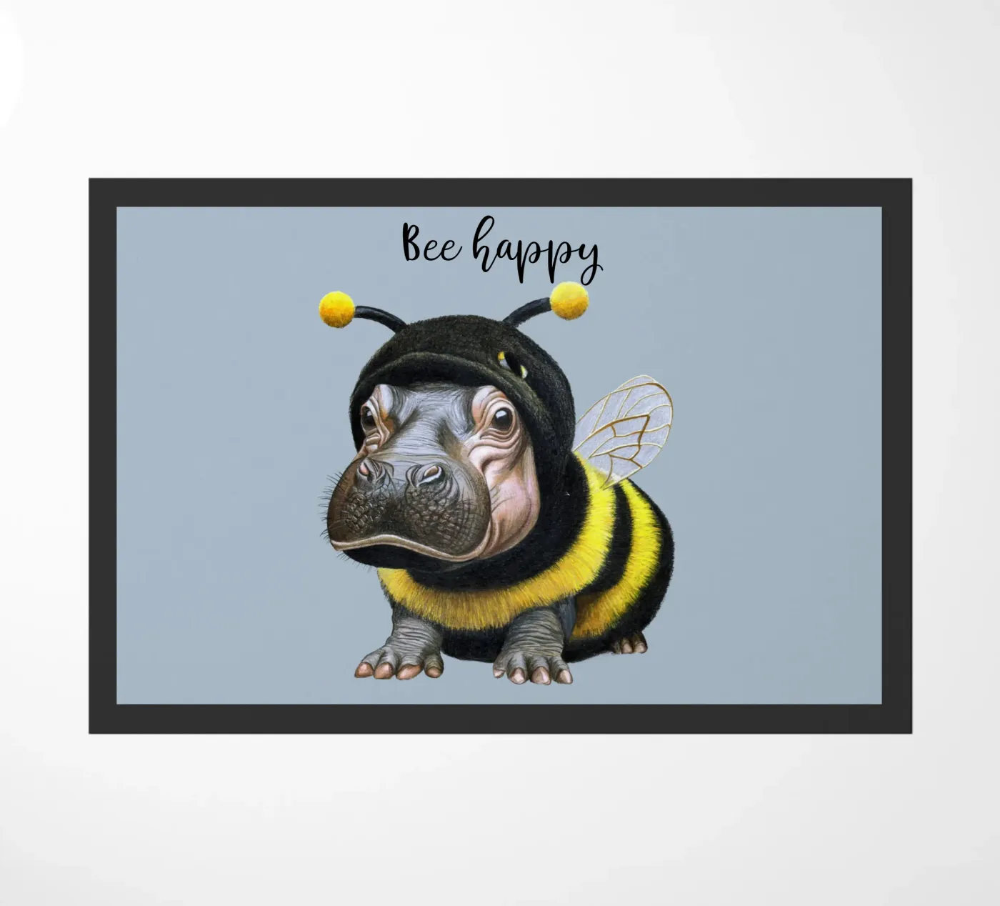 Bee Happy deurmat van Graphit und Farbe