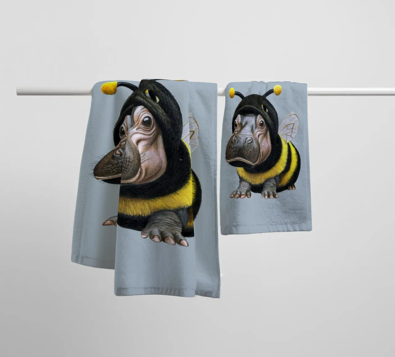 Bee Happy asciugamano da bagno da Graphit und Farbe
